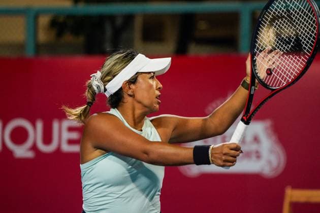 Hong Kong Tennis Open - Day 3 American tennis player Sabrina Santamaria during a match at the Hong Kong Tennis Open on October 27, 2025 in Hong Kong (Photo by Vernon Yuen Nexpher Images) Hong Kong