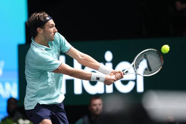 ROLEX PARIS MASTERS TENNIS 2025 Thierry Larret MAXPPP - Nanterre (92) 27 10 2025 Thierry Larret Maxppp. Tennis. Rolex Paris Masters. Paris La Defense, Nanterre (92). Du 25 octobre au 2 novembre 2025. Lundi 27 octobre 2025. Lundi 27 octobre 2025. Fabian MAROZSAN (HUN) vs Arthur RINDERKNECH (FRA) Nanterre (92) PARIS LA DEFENSE ARENA ILE DE FRANCE FRANCE  Copyright: xMAXPPPxThierryxLarretx TLR202510277647 TLR202510277647
