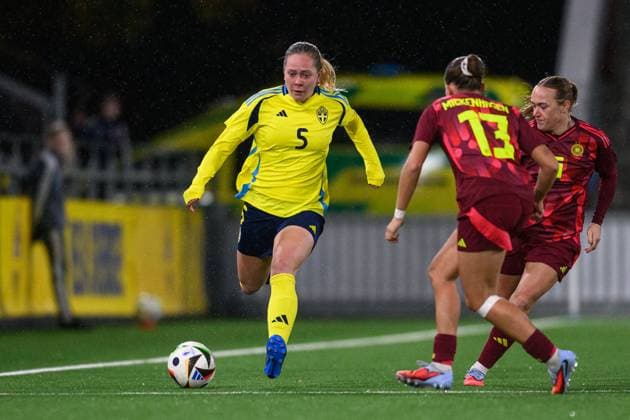 251027 Alice Bergström of Sweden during the International Friendly, Länderspiel, Nationalmannschaft under-23 football match between Sweden and Germany on October 27, 2025 in Malmö. Photo: Christoffer Borg Mattisson BILDBYRAN COP 261 CB0483 fotboll football soccer fotball u23 under 23 sverige sweden germany dam bbeng landslag Copyright: CHRISTOFFERxBORGxMATTISSON BB251027CB038