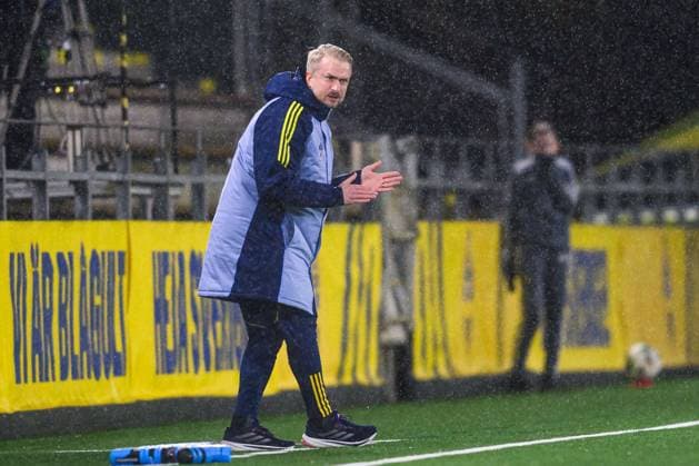 251027 Head coach Pierre Fondin of Sweden during the International Friendly, Länderspiel, Nationalmannschaft under-23 football match between Sweden and Germany on October 27, 2025 in Malmö. Photo: Christoffer Borg Mattisson BILDBYRAN COP 261 CB0483 fotboll football soccer fotball u23 under 23 sverige sweden germany dam bbeng landslag Copyright: CHRISTOFFERxBORGxMATTISSON BB251027CB045