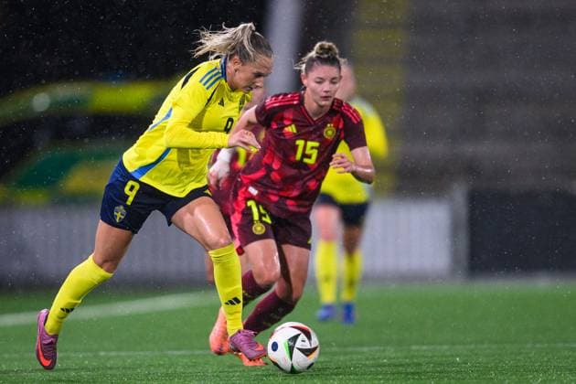 251027 Ellen Wangerheim of Sweden during the International Friendly, Länderspiel, Nationalmannschaft under-23 football match between Sweden and Germany on October 27, 2025 in Malmö. Photo: Christoffer Borg Mattisson BILDBYRAN COP 261 CB0483 fotboll football soccer fotball u23 under 23 sverige sweden germany dam bbeng landslag Copyright: CHRISTOFFERxBORGxMATTISSON BB251027CB049