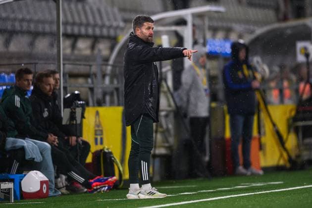 251027 Head coach Jos Bolt of Germany during the International Friendly, Länderspiel, Nationalmannschaft under-23 football match between Sweden and Germany on October 27, 2025 in Malmö. Photo: Christoffer Borg Mattisson BILDBYRAN COP 261 CB0483 fotboll football soccer fotball u23 under 23 sverige sweden germany dam bbeng landslag Copyright: CHRISTOFFERxBORGxMATTISSON BB251027CB050