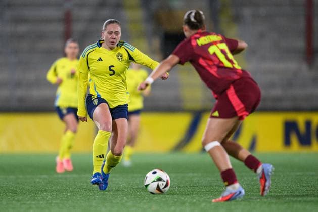 251027 Alice Bergström of Sweden during the International Friendly, Länderspiel, Nationalmannschaft under-23 football match between Sweden and Germany on October 27, 2025 in Malmö. Photo: Christoffer Borg Mattisson BILDBYRAN COP 261 CB0483 fotboll football soccer fotball u23 under 23 sverige sweden germany dam bbeng landslag sverige sweden tyskland germany Copyright: CHRISTOFFERxBORGxMATTISSON BB251027CB068