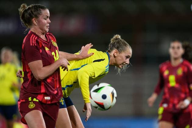 251027 Ellen Wangerheim of Sweden during the International Friendly, Länderspiel, Nationalmannschaft under-23 football match between Sweden and Germany on October 27, 2025 in Malmö. Photo: Christoffer Borg Mattisson BILDBYRAN COP 261 CB0483 fotboll football soccer fotball u23 under 23 sverige sweden germany dam bbeng landslag sverige sweden tyskland germany Copyright: CHRISTOFFERxBORGxMATTISSON BB251027CB087