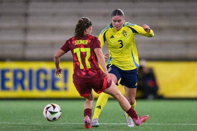 251027 Hanna Wijk of Sweden during the International Friendly, Länderspiel, Nationalmannschaft under-23 football match between Sweden and Germany on October 27, 2025 in Malmö. Photo: Christoffer Borg Mattisson BILDBYRAN COP 261 CB0483 fotboll football soccer fotball u23 under 23 sverige sweden germany dam bbeng landslag sverige sweden tyskland germany Copyright: CHRISTOFFERxBORGxMATTISSON BB251027CB091