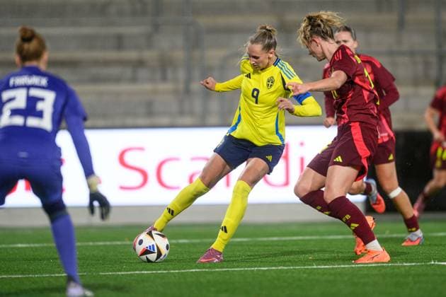 251027 Ellen Wangerheim of Sweden during the International Friendly, Länderspiel, Nationalmannschaft under-23 football match between Sweden and Germany on October 27, 2025 in Malmö. Photo: Christoffer Borg Mattisson BILDBYRAN COP 261 CB0483 fotboll football soccer fotball u23 under 23 sverige sweden germany dam bbeng landslag sverige sweden tyskland germany Copyright: CHRISTOFFERxBORGxMATTISSON BB251027CB109