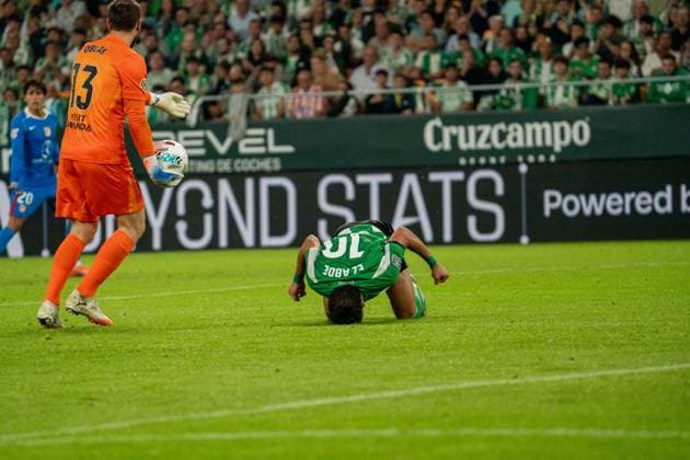 Ez Abde (N10) upset after missing a chance during La Liga match between Real Betis and Atlético de Madrid at the Estadio de la Cartuja in Seville, Spain  Copyright: xAndresxLopezxSheridanxx xSPPx Sportspressphoto_SPR52632