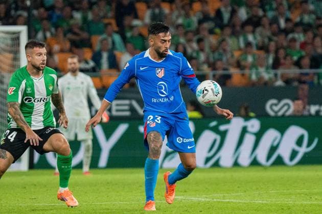 Nico González (N23) during La Liga match between Real Betis and Atlético de Madrid at the Estadio de la Cartuja in Seville, Spain Copyright: xAndresxLopezxSheridanxx xSPPx Sportspressphoto_SPR52657