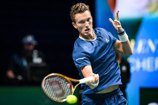 October 28, 2025, Nanterre, France, France: Jiri LEHECKA of Czechia during the second day of the Rolex Paris Masters 1000 tennis tournament at Accor Arena on October 28, 2025 in Nanterre near Paris, France. Nanterre France - ZUMAm308 20251028_zsp_m308_007 Copyright: xMatthieuxMirvillex