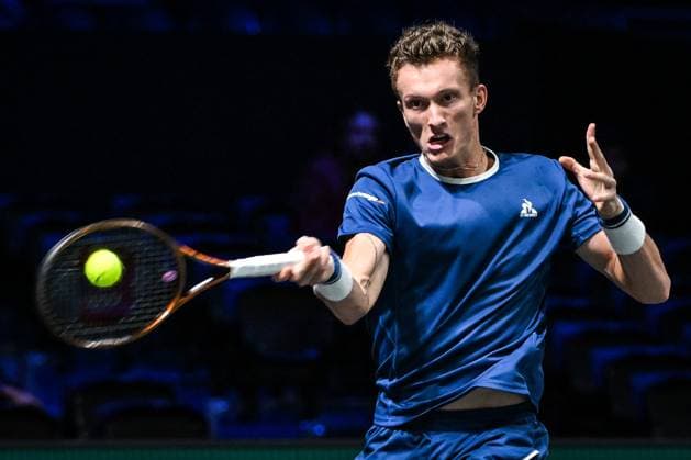 October 28, 2025, Nanterre, France, France: Jiri LEHECKA of Czechia during the second day of the Rolex Paris Masters 1000 tennis tournament at Accor Arena on October 28, 2025 in Nanterre near Paris, France. Nanterre France - ZUMAm308 20251028_zsp_m308_008 Copyright: xMatthieuxMirvillex