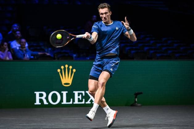 October 28, 2025, Nanterre, France, France: Jiri LEHECKA of Czechia during the second day of the Rolex Paris Masters 1000 tennis tournament at Accor Arena on October 28, 2025 in Nanterre near Paris, France. Nanterre France - ZUMAm308 20251028_zsp_m308_009 Copyright: xMatthieuxMirvillex