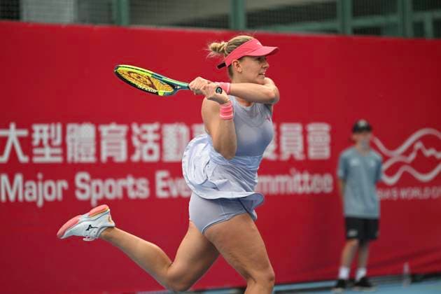 Hong Kong Tennis Open - Day 4 Hungarian tennis player Dalma Galfi during a match at the Hong Kong Tennis Open on October 28, 2025 in Hong Kong. (Photo by Kobe Li Nexpher Images) Hong Kong