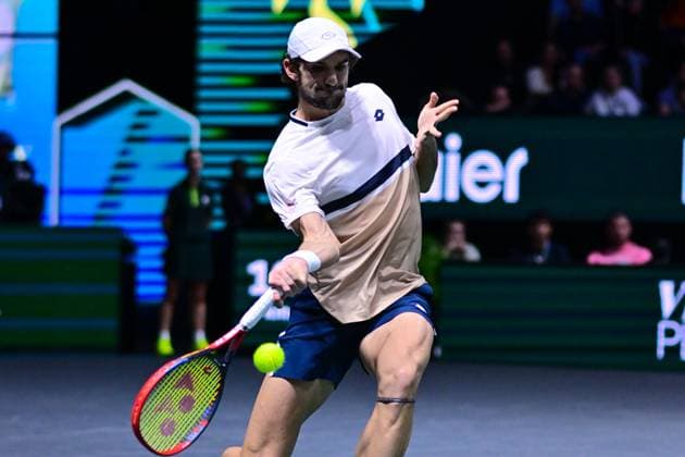 TENNIS : Rolex Paris Masters - Paris - 28 10 2025 Valentin Vacherot ( Monaco ) during the Rolex Paris Masters at Paris La Defense Arena on October 28, 2025 in Nanterre, France. (Photo by Federico Pestellini PSNewz ) ParisFrance  Copyright: xFedericoxPestellinix