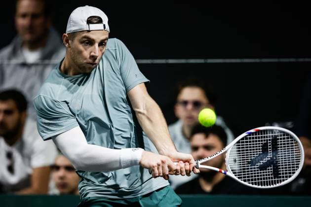 October 28, 2025, Nanterre, France, France: Tallon GRIEKSPOOR of Netherlands during the second day of the Rolex Paris Masters 1000 tennis tournament at Accor Arena on October 28, 2025 in Nanterre near Paris, France. Nanterre France - ZUMAm308 20251028_zsp_m308_015 Copyright: xMatthieuxMirvillex
