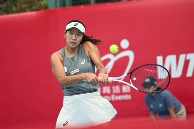 Hong Kong Tennis Open - Day 4 Japanese tennis player Moyuka Uchijima during a match at the Hong Kong Tennis Open on October 28, 2025 in Hong Kong. (Photo by Kobe Li Nexpher Images) Hong Kong