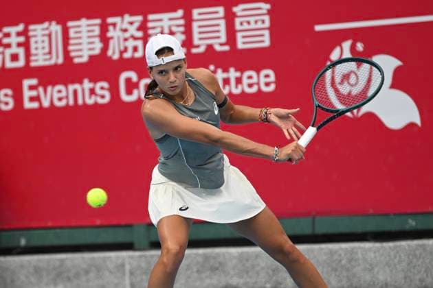 Hong Kong Tennis Open - Day 4 Colombian tennis player Emiliana Arango during a match at the Hong Kong Tennis Open on October 28, 2025 in Hong Kong. (Photo by Kobe Li Nexpher Images) Hong Kong