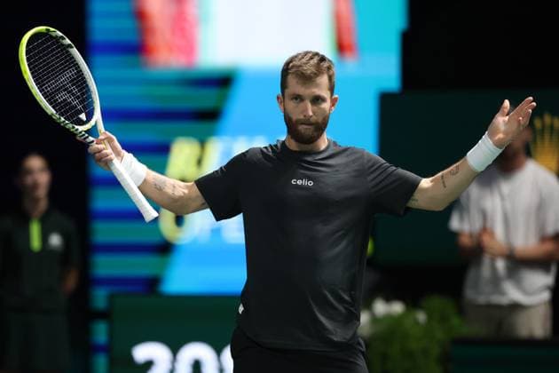 ROLEX PARIS MASTERS TENNIS 2025 Thierry Larret MAXPPP - Nanterre (92) 28 10 2025 Thierry Larret Maxppp. Tennis. Rolex Paris Masters. Paris La Defense, Nanterre (92). Du 25 octobre au 2 novembre 2025. Mardi 28 octobre 2025. Courentin MOUTET (FRA) vs Reilly OPELKA (USA) Nanterre (92) PARIS LA DEFENSE ARENA ILE DE FRANCE FRANCE  Copyright: xMAXPPPxThierryxLarretx TLR202510289244 TLR202510289244
