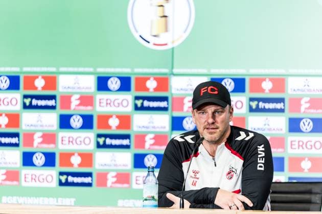 Pressconference 1. FC Koeln, 28.10.2025 COLOGNE, GERMANY - OCTOBER 28: Lukas Kwasniok (Head Coach 1. FC Koeln) during the pre game press conference, PK, Pressekonferenz before the DFB Pokal match between 1. FC Koeln and FC Bayern Muenchen at RheinEnergiestadion on October 28, 2025 in Cologne, Germany. DFB REGULATIONS PROHIBIT ANY USE OF PHOTOGRAPHS AS IMAGE SEQUENCES AND OR QUASI-VIDEO. Copyright: xBEAUTIFULxSPORTS Wunderlx