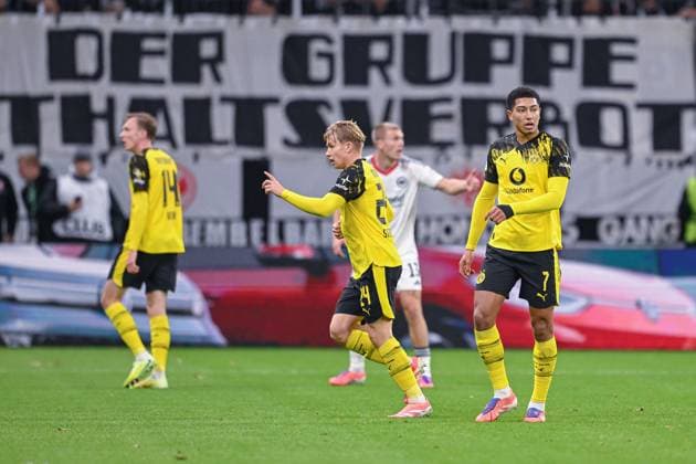 26.10.2025, Fussball, DFB-Pokal, 2.Runde, Saison 2025 2026, Eintracht Frankfurt - Borussia Dortmund, Jobe Bellingham (Borussia Dortmund) xRHR-FOTO TKx Copyright: RHR-FOTOx RHR-FOTO TK