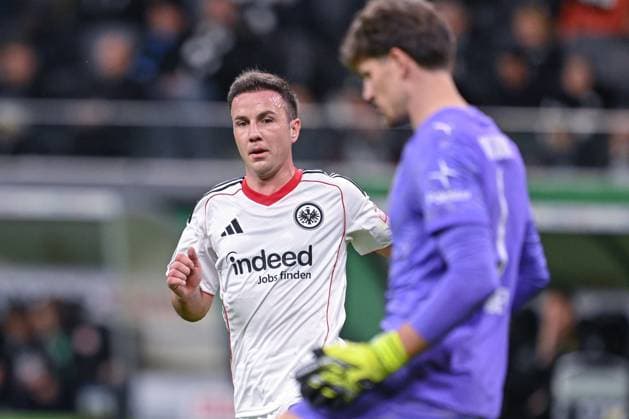 26.10.2025, Fussball, DFB-Pokal, 2.Runde, Saison 2025 2026, Eintracht Frankfurt - Borussia Dortmund, Mario Götze (Eintracht Frankfurt) xRHR-FOTO TKx Copyright: RHR-FOTOx RHR-FOTO TK