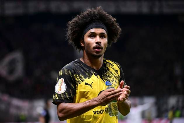 Karim Adeyemi 27 (Borussia Dortmund), Eintracht Frankfurt vs. Borussia Dortmund, DFB-Pokal, 2. Runde, 28.10.2025 DFB regulations prohibit any use of photographs as image sequences and or quasi-video Frankfurt Hessen Deutschland