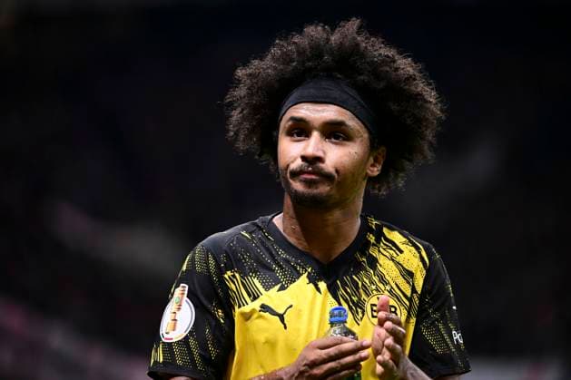 Karim Adeyemi 27 (Borussia Dortmund), Eintracht Frankfurt vs. Borussia Dortmund, DFB-Pokal, 2. Runde, 28.10.2025 DFB regulations prohibit any use of photographs as image sequences and or quasi-video Frankfurt Hessen Deutschland