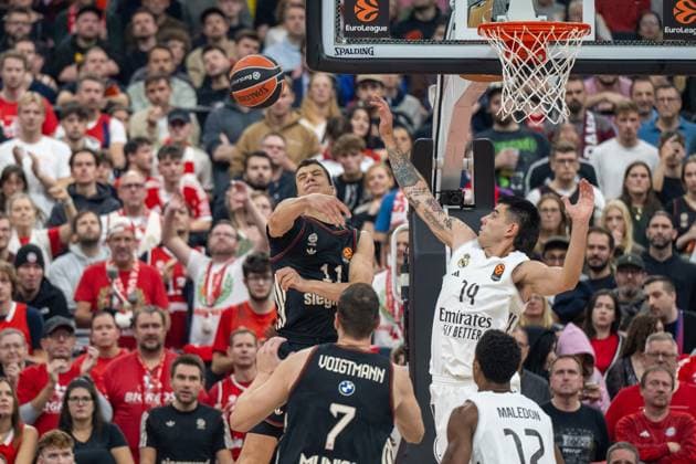 Vladimir Lucic 11 (FC Bayern Basketball), FC Bayern Basketball vs. Real Madrid, EuroLeague 7. Spieltag, 28.10.2025 Muenchen Bayern Deutschland