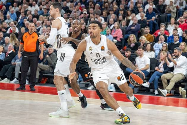 Trey Lyles 0 (Real Madrid), FC Bayern Basketball vs. Real Madrid, EuroLeague 7. Spieltag, 28.10.2025 Muenchen Bayern Deutschland