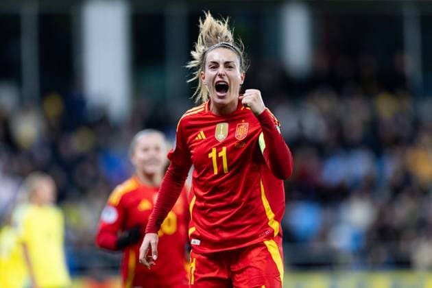 Alexia Putellas (11 Spain) celebrates after scoring during the semi-final of the UEFA Nations League football match between Sweden and Spain at Gamla Ullevi in Gothenburg, Sweden. Copyright: xAnexFrosakerx xSPPx Sportspressphoto_SPR52877