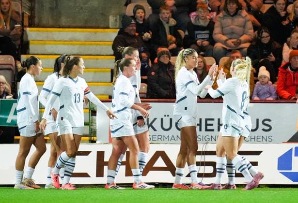 Sydney Scherbenleib of Switzerland Women celebrates scoring to give Switzerland a 0-1 lead. Scotland Women v Switzerland Women, International Friendly, Länderspiel, Nationalmannschaft Football, KDM Group East End Park, Dunfermline, Scotland, UK - 28 Oct 2025Dunfermline KDM Group East End Park Scotland United Kingdom EDITORIAL USE ONLY No use with unauthorised audio, video, data, fixture lists, club league logos or live services. Online in-match use limited to 120 images, no video emulation. No use in betting, games or single club league player publications.  Copyright: xStuartxWallace Shutterstockx 15623644e