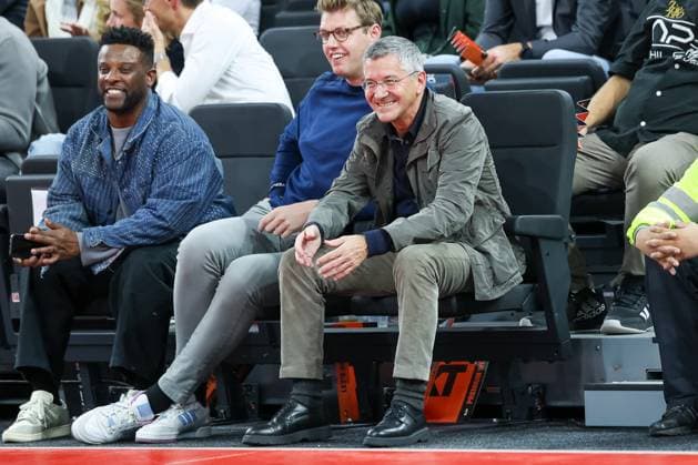 Herbert Hainer (FC Bayern Muenchen, Praesident) freut sich ueber einen Punktgewinn, GER, FC Bayern Basketball vs. Real Madrid, Basketball, Euroleague, 7. Spieltag, Saison 2025 2026, 28.10.2025, GER, FC Bayern Basketball vs. Real Madrid, Basketball, Euroleague, 7. Spieltag, Saison 2025 2026, 28.10.2025 Muenchen Copyright: xEibner-Pressefoto JennixMaulx EP_JML