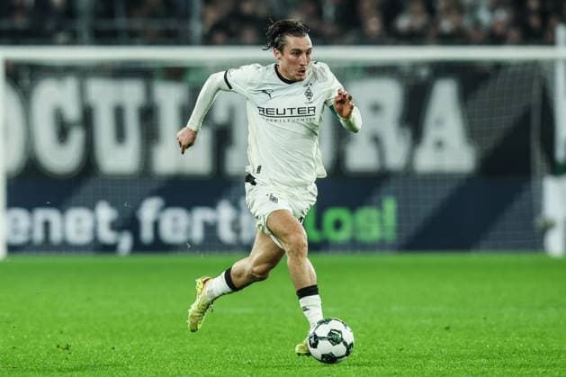 Fussball, DFB-Pokal Saison 2025 2026 2. Runde Borussia Mönchengladbach - Karlsruher SC 28.10.2025, BORUSSIA-PARK Rocco Reitz (Borussia Mönchengladbach, 27) Mönchengladbach BORUSSIA-PARK Nordrhein-Westfalen Deutschland