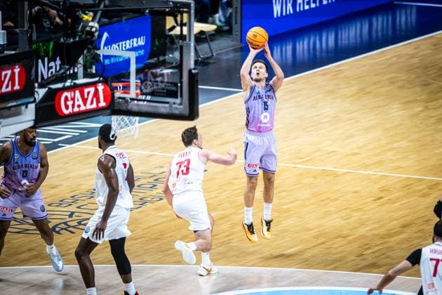 Basketball Berlin 28.10.2025 Saison 2025 2026 Basketball Champions League (BCL) Alba Berlin - ERA Basketball Nymburk Martin Hermannsson (Alba Berlin, No.15)