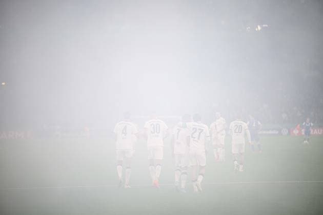 MOENCHENGLADBACH, GERMANY - 28 OCTOBER, 2025: - The football match of Germany Cup DFB Pokal Borussia Moenchengladbach vs Karlsruher SC at Borussia Park.  Copyright: xVitaliixKliuievx
