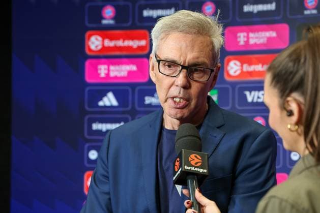Gordon Herbert (FC Bayern Basketball, Cheftrainer) beim Interview nach dem Spiel, GER, FC Bayern Basketball vs. Real Madrid, Basketball, Euroleague, 7. Spieltag, Saison 2025 2026, 28.10.2025, GER, FC Bayern Basketball vs. Real Madrid, Basketball, Euroleague, 7. Spieltag, Saison 2025 2026, 28.10.2025 Muenchen Copyright: xEibner-Pressefoto JennixMaulx EP_JML