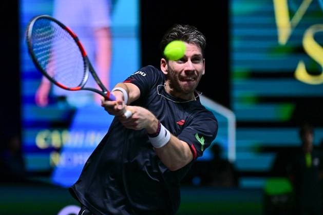 TENNIS : Rolex Paris Masters - Paris - 28 10 2025 Cameron Norrie ( Great Britain ) during the Rolex Paris Masters at Paris La Defense Arena on October 28, 2025 in Nanterre, France. (Photo by Federico Pestellini PSNewz ) ParisFrance  Copyright: xFedericoxPestellinix