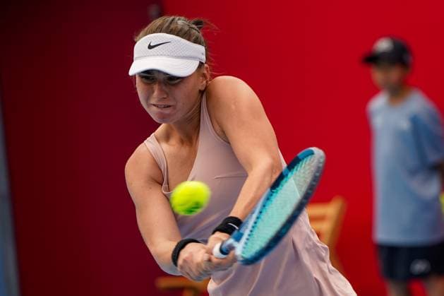 Hong Kong Tennis Open - Day 5 Slovak tennis player Viktoria Morvayoba during a match at the Hong Kong Tennis Open on October 29, 2025 in Hong Kong. (Photo by Vernon Yuen Nexpher Images) Hong Kong