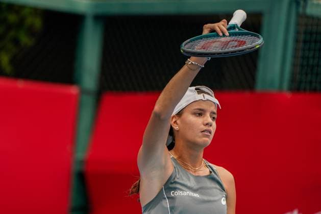 Hong Kong Tennis Open - Day 5 Colombian tennis player Emiliana Arango during a match at the Hong Kong Tennis Open on October 29, 2025 in Hong Kong. (Photo by Vernon Yuen Nexpher Images) Hong Kong