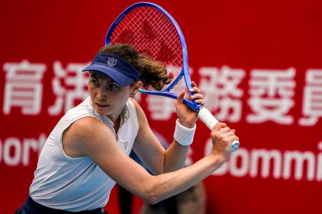 Hong Kong Tennis Open - Day 5 Moldovan-Spanish tennis player Cristina Bucsa during a match at the Hong Kong Tennis Open on October 29, 2025 in Hong Kong. (Photo by Vernon Yuen Nexpher Images) Hong Kong