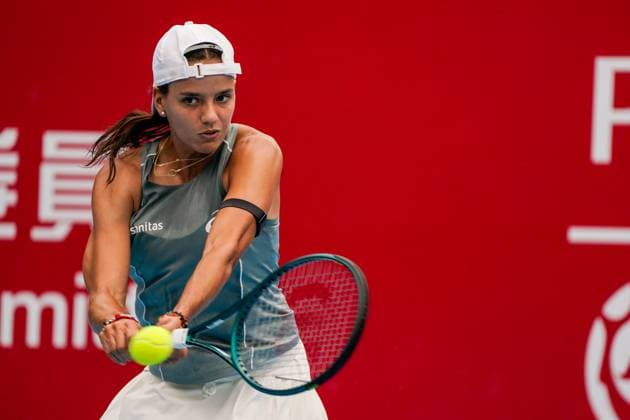 Hong Kong Tennis Open - Day 5 Colombian tennis player Emiliana Arango during a match at the Hong Kong Tennis Open on October 29, 2025 in Hong Kong. (Photo by Vernon Yuen Nexpher Images) Hong Kong