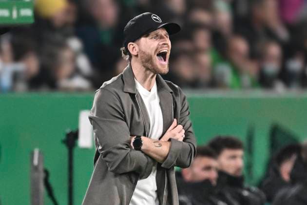 Eugen Polanski (Moenchengladbach) Mimik starker Gesichtsausdruck Emotion. 28.10.2025 Fussball Borussia Moenchengladbach vs Karlsruher SC, Borussia-Park, Moenchengladbach, DFB DFL REGULATIONS PROHIBIT ANY USE OF PHOTOGRAPHS AS IMAGE SEQUENCES AND OR QUASI-VIDEO