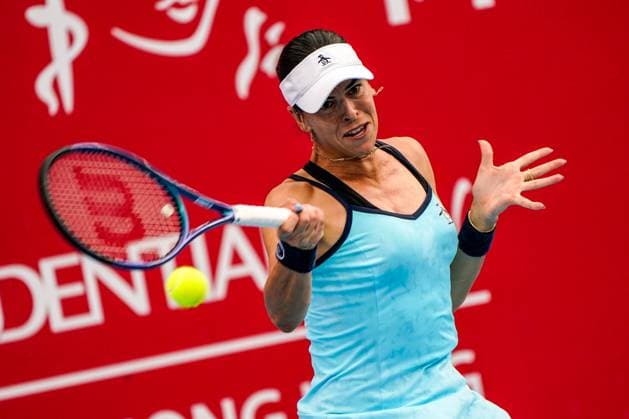 Hong Kong Tennis Open - Day 5 Australian tennis player Ajla Tomljanovic during a match at the Hong Kong Tennis Open on October 29, 2025 in Hong Kong. (Photo by Vernon Yuen Nexpher Images) Hong Kong