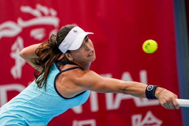 Hong Kong Tennis Open - Day 5 Australian tennis player Ajla Tomljanovic during a match at the Hong Kong Tennis Open on October 29, 2025 in Hong Kong. (Photo by Vernon Yuen Nexpher Images) Hong Kong