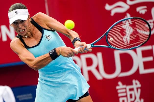 Hong Kong Tennis Open - Day 5 Australian tennis player Ajla Tomljanovic during a match at the Hong Kong Tennis Open on October 29, 2025 in Hong Kong. (Photo by Vernon Yuen Nexpher Images) Hong Kong
