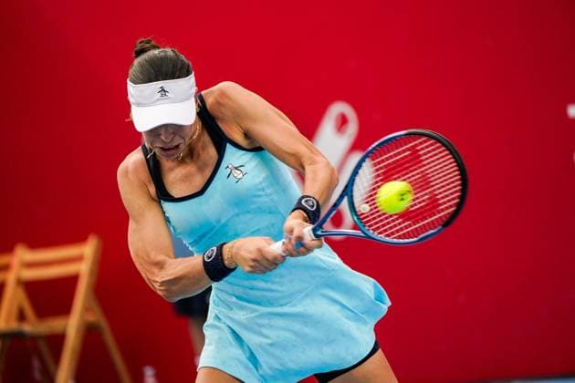 Hong Kong Tennis Open - Day 5 Australian tennis player Ajla Tomljanovic during a match at the Hong Kong Tennis Open on October 29, 2025 in Hong Kong. (Photo by Vernon Yuen Nexpher Images) Hong Kong