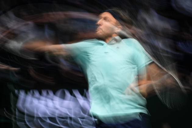 October 29, 2025, Nanterre, France, France: Arthur RINDERKNECH of France during the third day of the Rolex Paris Masters 1000 tennis tournament at Accor Arena on October 29, 2025 in Nanterre near Paris, France. Nanterre France - ZUMAm308 20251029_zsp_m308_011 Copyright: xMatthieuxMirvillex