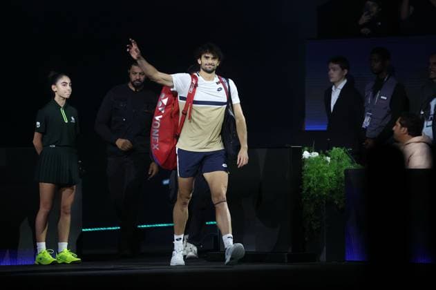 ROLEX PARIS MASTERS TENNIS 2025 Thierry Larret MAXPPP - Nanterre (92) 29 10 2025 Thierry Larret Maxppp. Tennis. Rolex Paris Masters. Paris La Defense, Nanterre (92). Du 25 octobre au 2 novembre 2025. Mercredi 29 octobre 2025. Arthur RINDERKNECH (FRA) vs Valentin VACHEROT (MON) Nanterre (92) PARIS LA DEFENSE ARENA ILE DE FRANCE FRANCE  Copyright: xMAXPPPxThierryxLarretx TLR202510291494 TLR202510291494