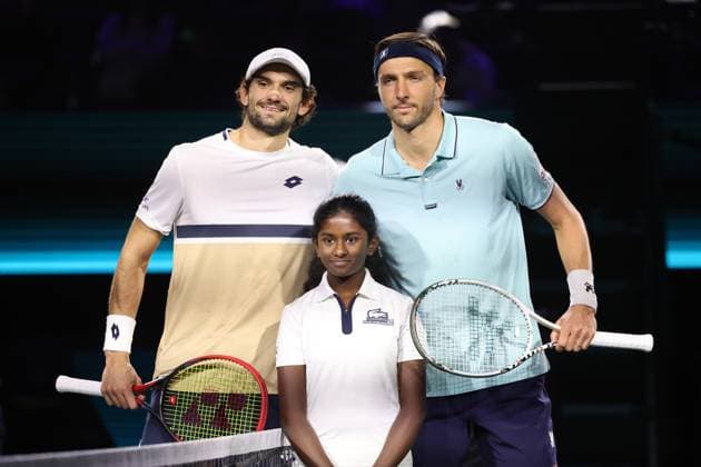 ROLEX PARIS MASTERS TENNIS 2025 Thierry Larret MAXPPP - Nanterre (92) 29 10 2025 Thierry Larret Maxppp. Tennis. Rolex Paris Masters. Paris La Defense, Nanterre (92). Du 25 octobre au 2 novembre 2025. Mercredi 29 octobre 2025. Arthur RINDERKNECH (FRA) vs Valentin VACHEROT (MON) Nanterre (92) PARIS LA DEFENSE ARENA ILE DE FRANCE FRANCE  Copyright: xMAXPPPxThierryxLarretx TLR202510291496 TLR202510291496