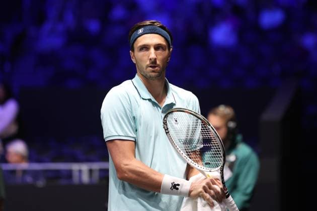 ROLEX PARIS MASTERS TENNIS 2025 Thierry Larret MAXPPP - Nanterre (92) 29 10 2025 Thierry Larret Maxppp. Tennis. Rolex Paris Masters. Paris La Defense, Nanterre (92). Du 25 octobre au 2 novembre 2025. Mercredi 29 octobre 2025. Arthur RINDERKNECH (FRA) vs Valentin VACHEROT (MON) Nanterre (92) PARIS LA DEFENSE ARENA ILE DE FRANCE FRANCE  Copyright: xMAXPPPxThierryxLarretx TLR202510291497 TLR202510291497