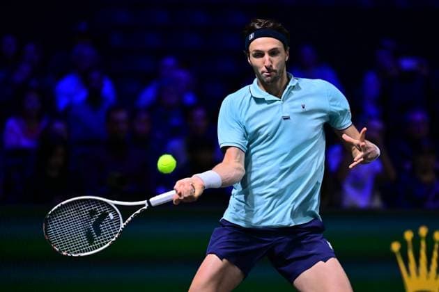 TENNIS : Rolex Paris Masters - Paris - 29 10 2025 Arthur Rinderknech ( France ) during the Rolex Paris Masters at Paris La Defense Arena on October 29, 2025 in Nanterre, France. (Photo by Federico Pestellini PSNewz ) ParisFrance  Copyright: xFedericoxPestellinix